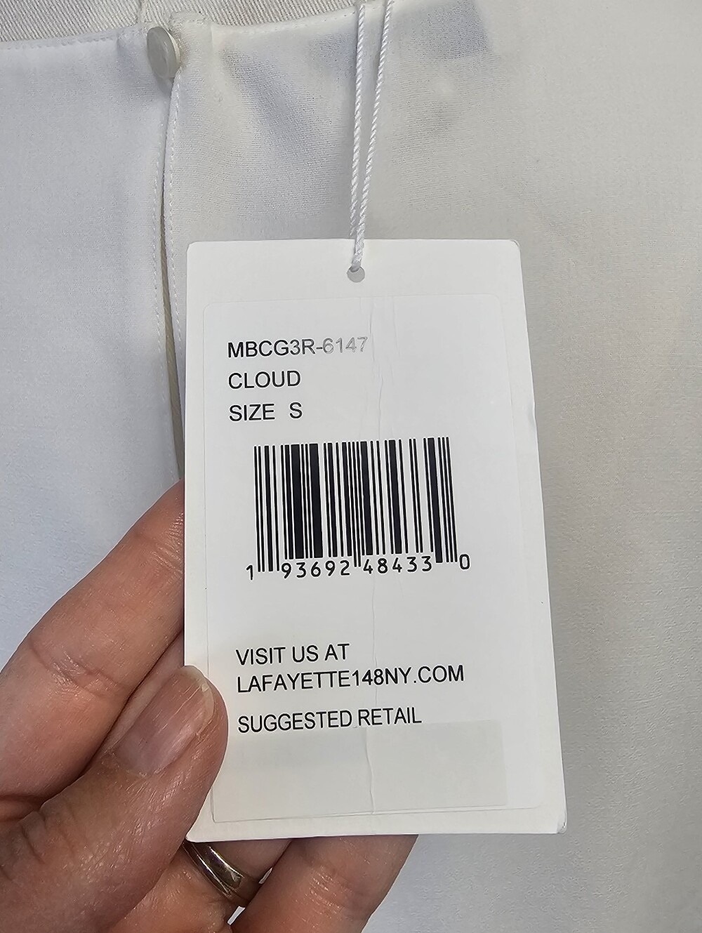 New Lafayette 148 New York Cloud Puff-Sleeve Blouse Size S - Picture 6 of 10